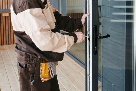 Cleaning And Polishing Glass Door Installation in North Miami Beach, FL